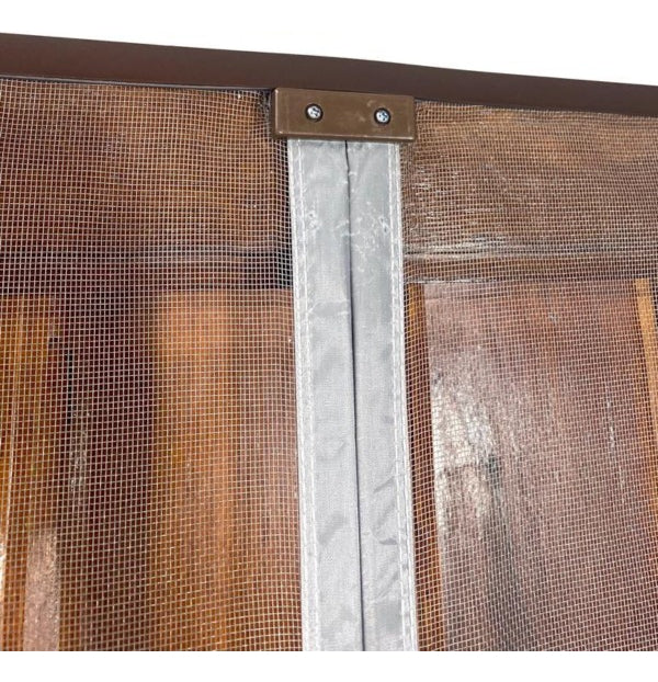 Cortina Mosquiteira Magnética - Kit 160 X 230cm (marrom)