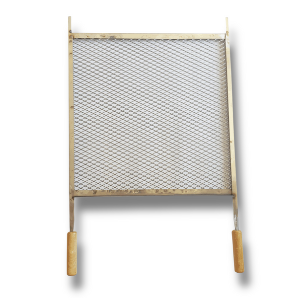 Grelha Churrasqueira 30x50cm Chapa Expandida Inox