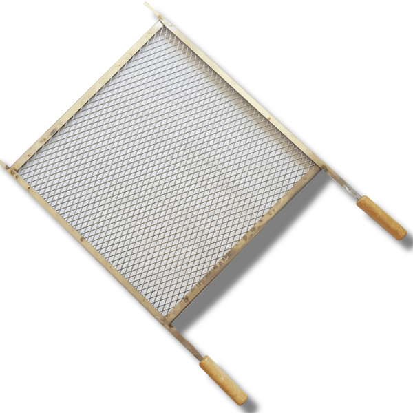 Grelha Churrasqueira 40x40cm Chapa Expandida Inox
