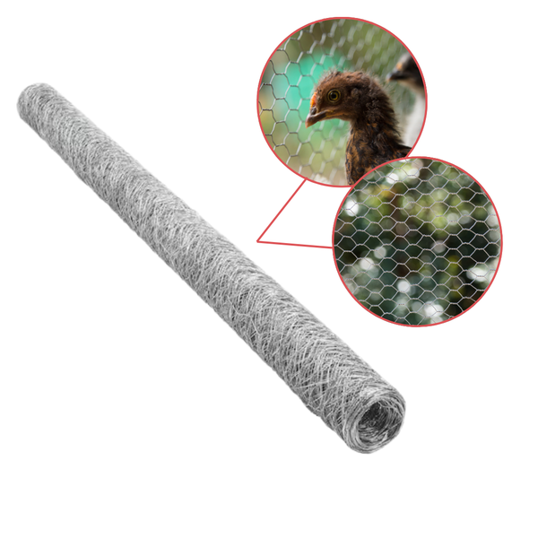 Tela Hexagonal Pinteiro Malha 1 Fio 22 Bwg - 50 X 1,00m