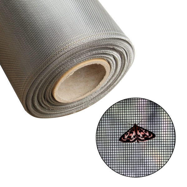 Tela Mosquiteira Inox Malha 14 F.30 Altura 1,00m Abertura 1,51mm (venda por metro)